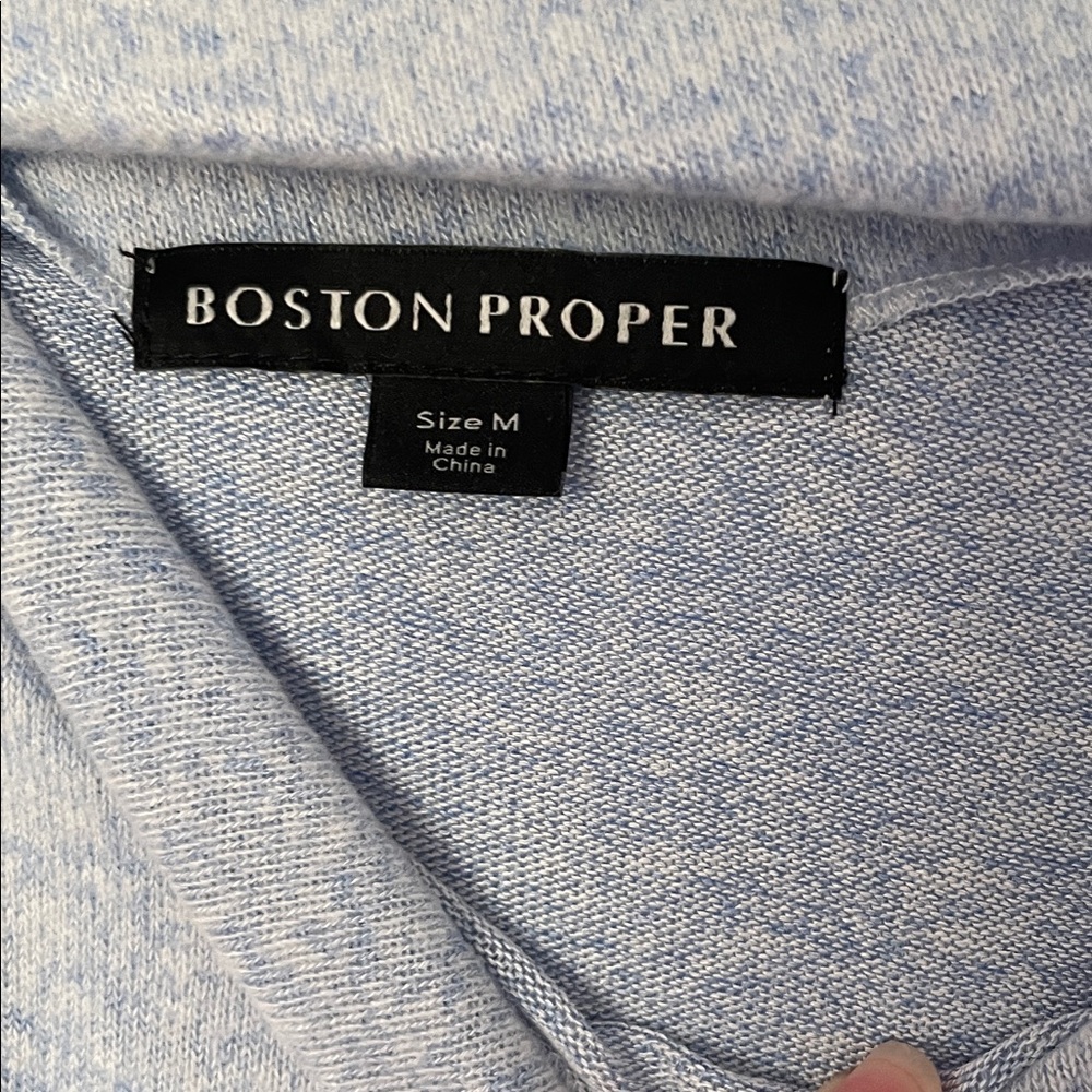 Boston Proper One-shoulder Light Blue Top. NWOT - Picture 2 of 4